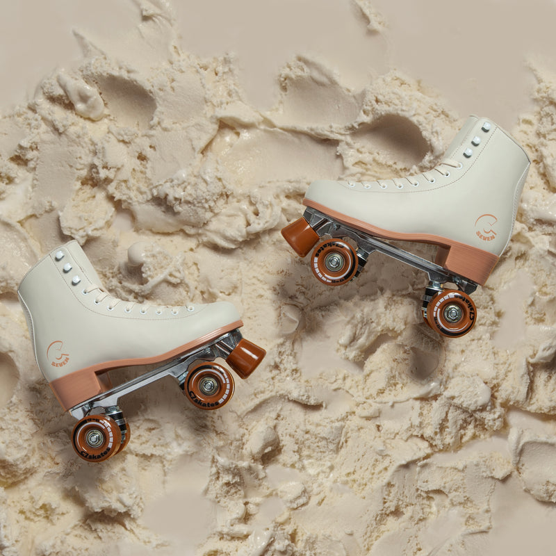 Vanilla Ice Cream Quad Skates - Lifestyle