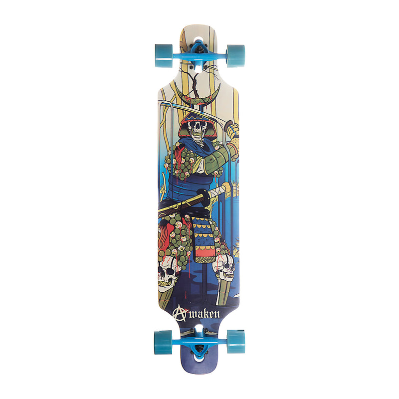 Awaken 9.5" Drop Through Complete Longboard - Skull Sword