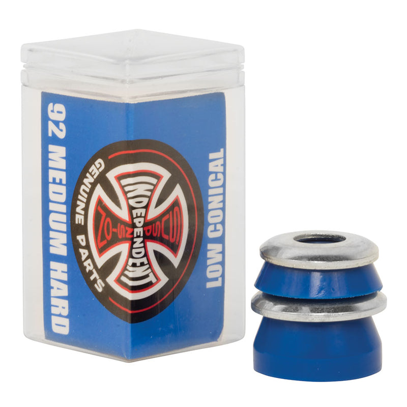 Independent Blue Low Conical 92A Skateboard Bushings