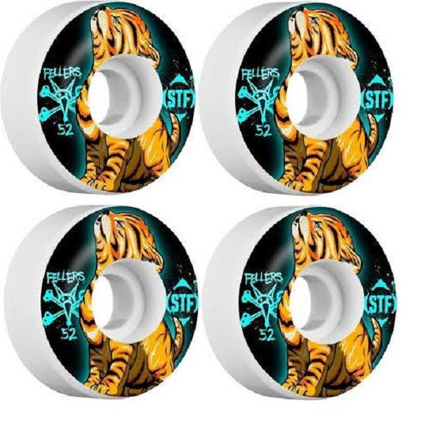 Bones STF Fellers Roar 54mm V3 Skateboard Wheels 4PK