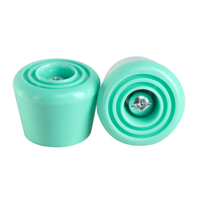 C7skates Mint roller skate stoppers made from durable polyurethane PU82A and measure 47 by 35 mm. 