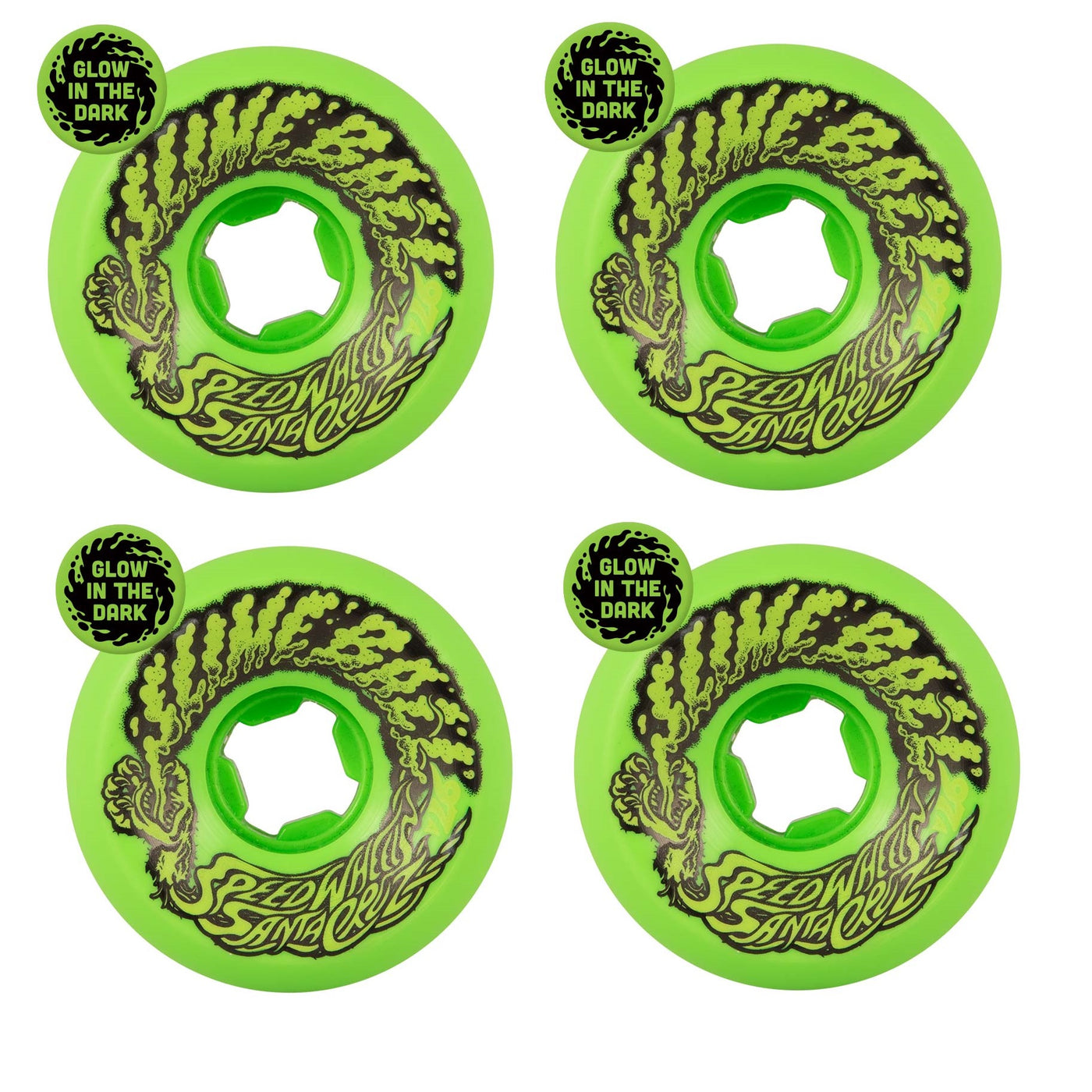 Santa Cruz Vomit Mini Glow Slimeballs Skateboard Wheels