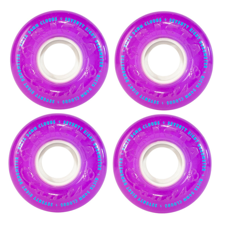 Ricta Purple Crystal Clouds Skateboard Wheels | 54mm 78A