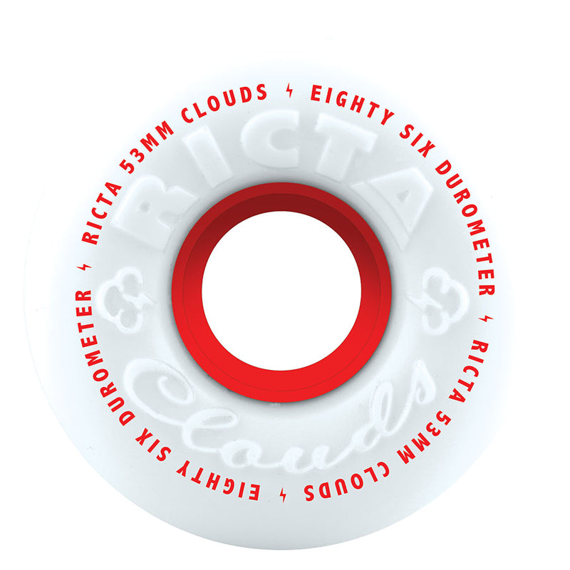 Ricta White Clouds Skateboard Wheels | 53mm 86A