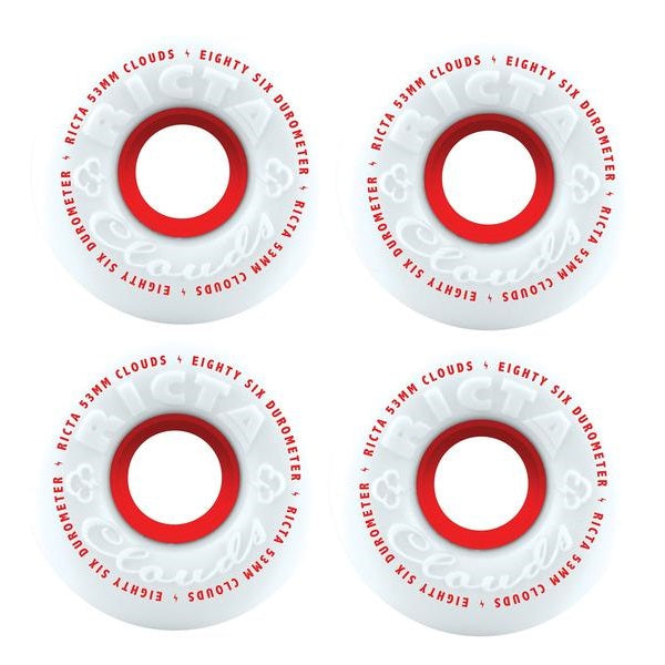 Ricta White Clouds Skateboard Wheels | 53mm 86A